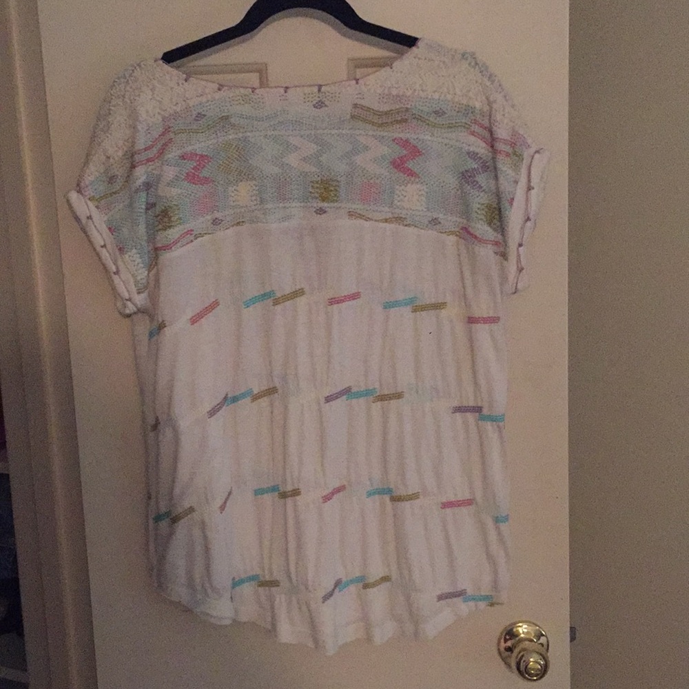 Free People Embroidered Top Size S - Picture 7 of 11